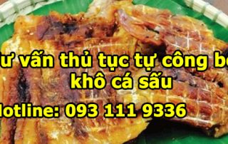 Tư vấn công bố sản phẩm khô cá sấu tại AZF