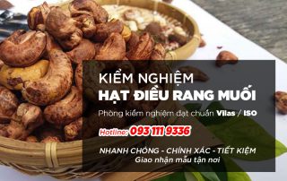 Hướng dẫn xây dựng chỉ tiêu kiểm nghiệm Hạt điều rang muối - 093.111.9336