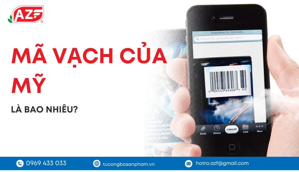 Mã vạch của mỹ là bao nhiêu?